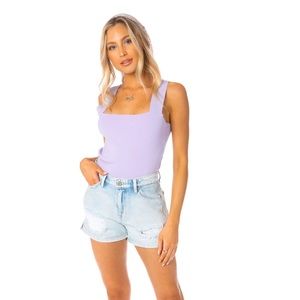 Hypeacb lavender ribbed crop top. NWT.